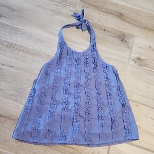 Girls Gymboree Mermaid Magic 2008 Lilac Ruffle Halter Tank Top Size 7 NWT